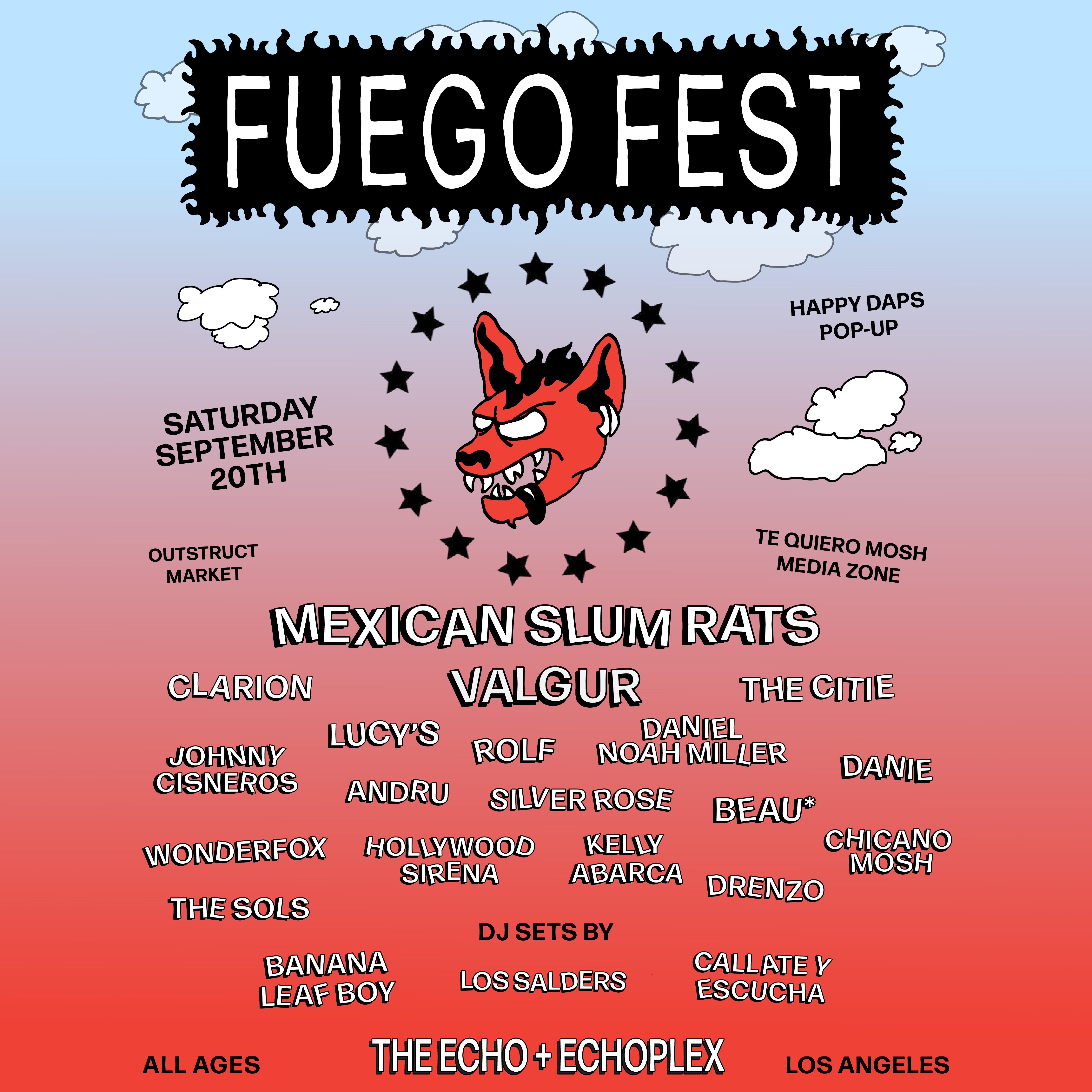 Fuego Fest: The Citie, Andru, Valgur + more at The Echo + Echoplex on Saturday, September 20th