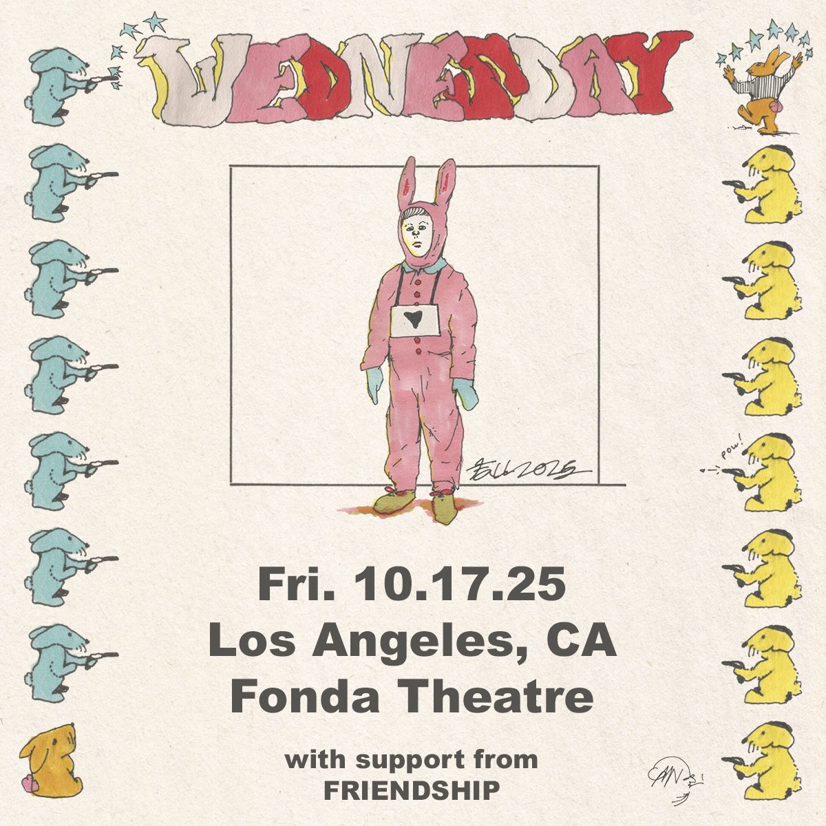 Wednesday at The Fonda on Friday, October 17th