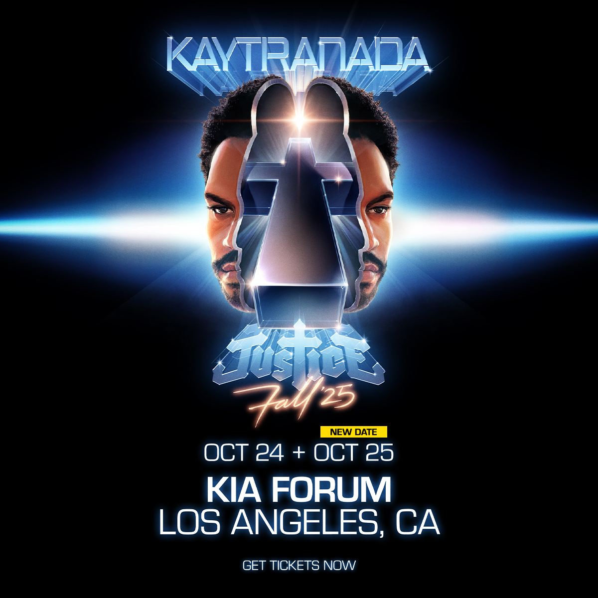MEMBERS ONLY:  KAYTRANADA & JUSTICE at KIA Forum on Saturday, October 25th