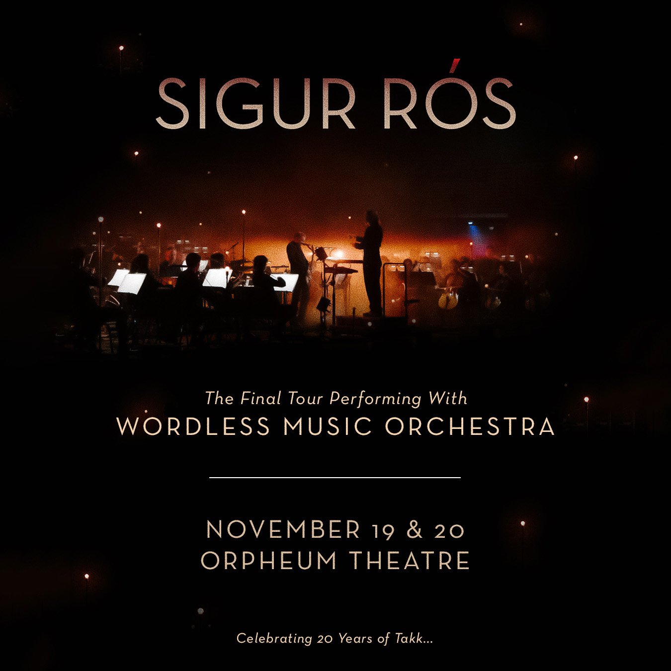 MEMBERS ONLY: Sigur Ros at Orpheum Theatre on Wednesday, November 19, 2025