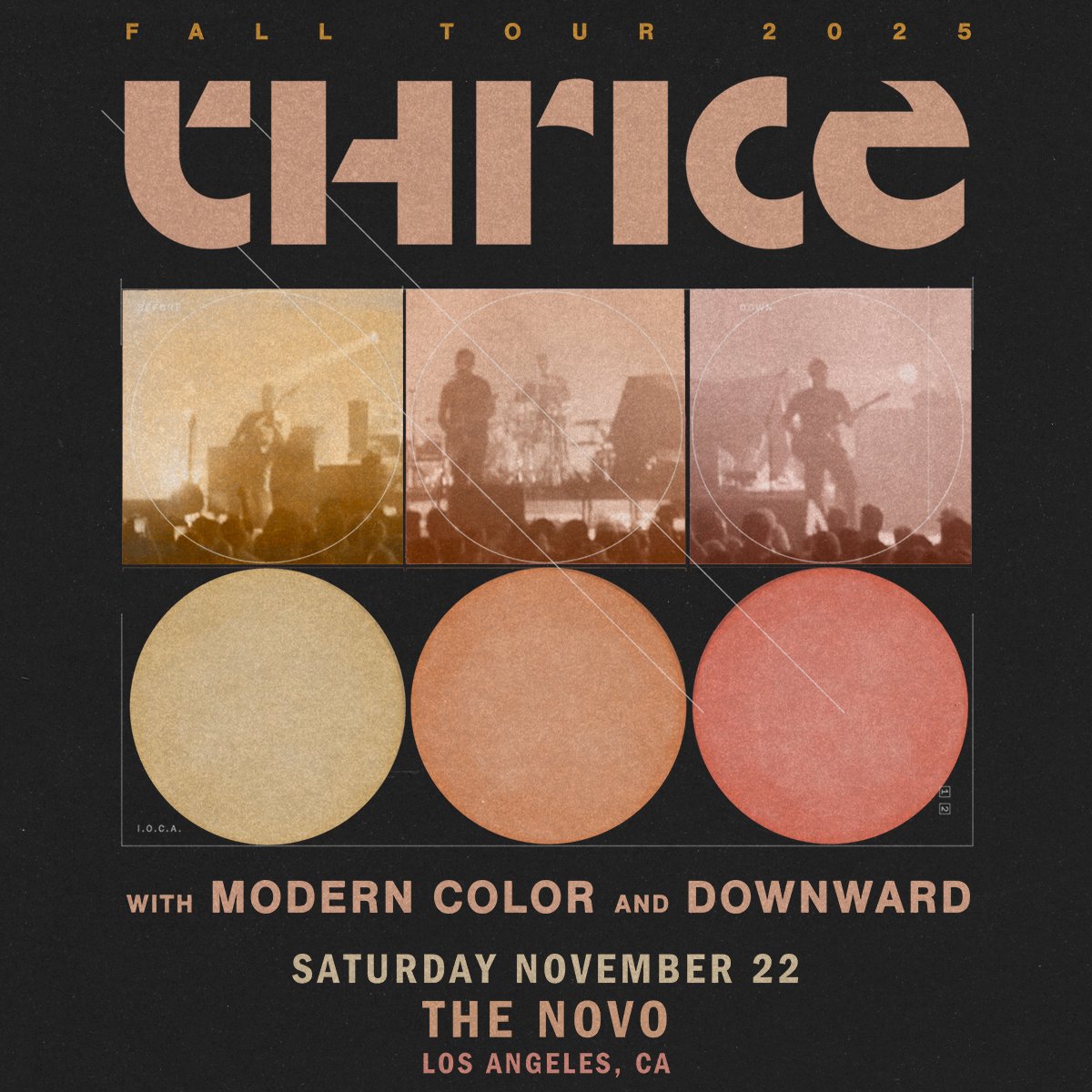 Thrice at The Novo on Saturday, November 22nd