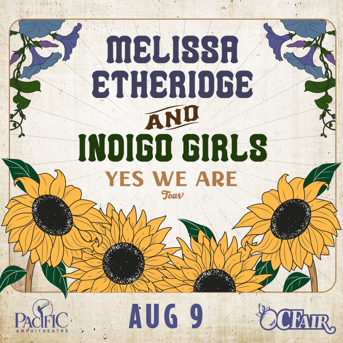 MEMBERS ONLY: Melissa Etheridge & The Indigo Girls at Pacific Amphitheatre on Saturday, August 9