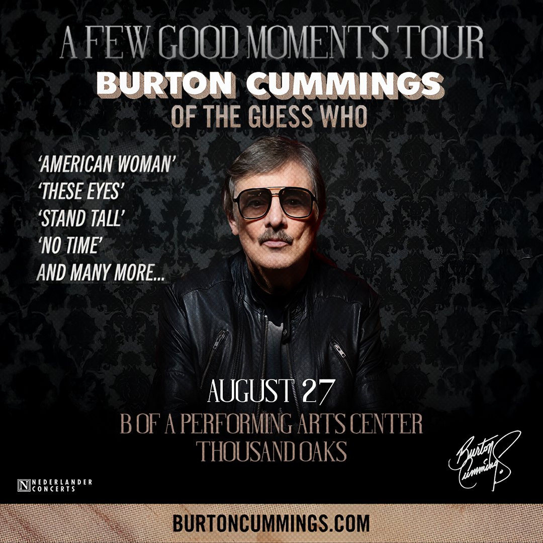 Burton Cummings at Band of America Performing Arts Center on Wednesday, August 27, 2025