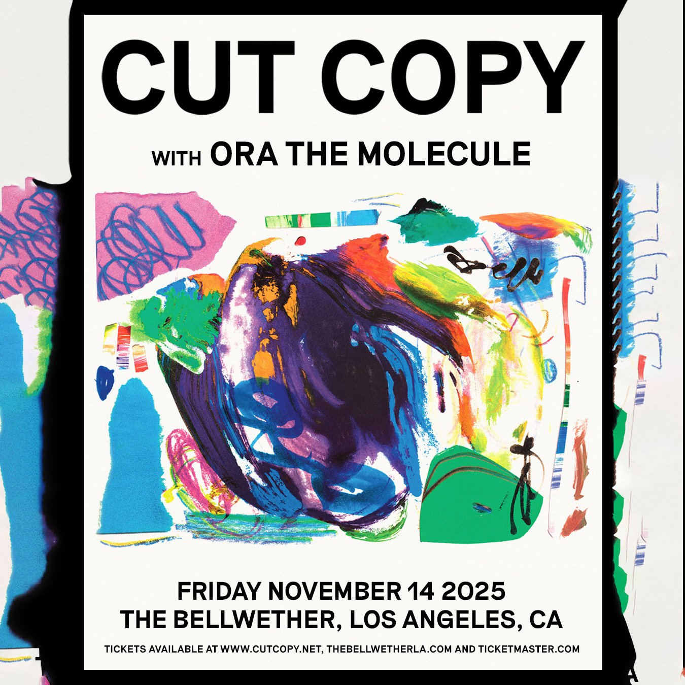 Cut Copy at The Bellwether on Friday, November 14th