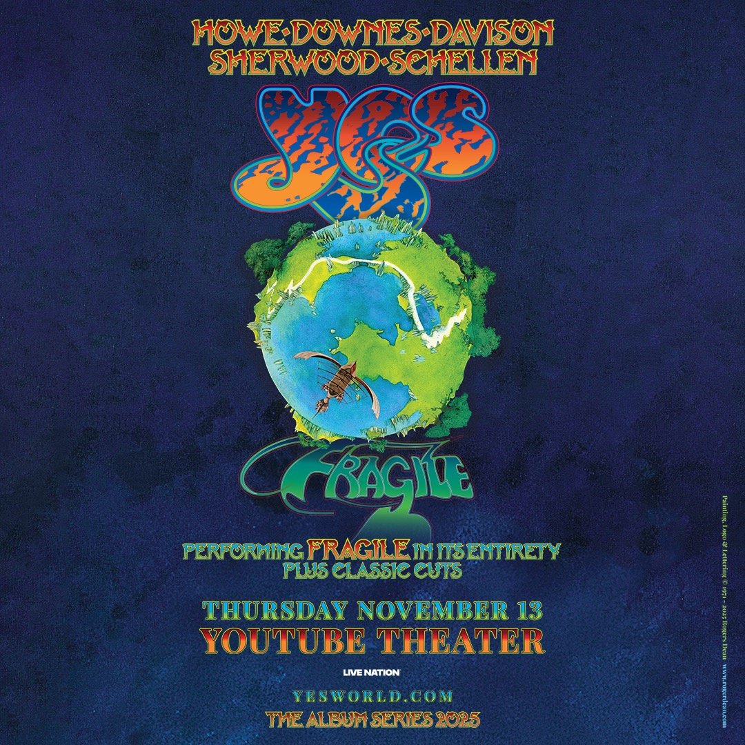 MEMBERS ONLY: YES at YouTube Theatre on Thursday, November 13th