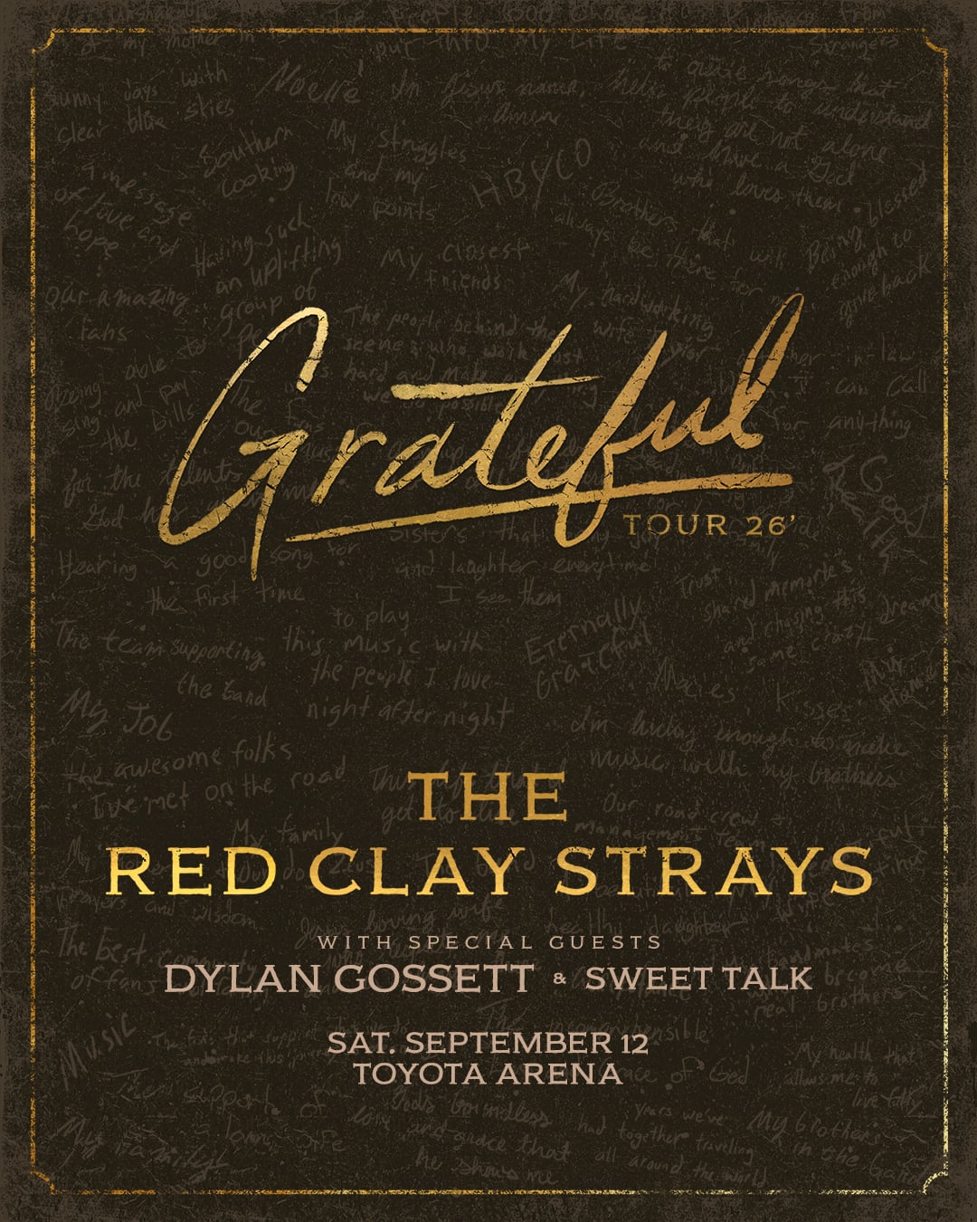 MEMBERS ONLY: The Red Clay Strays at Toyota Arena on September 12