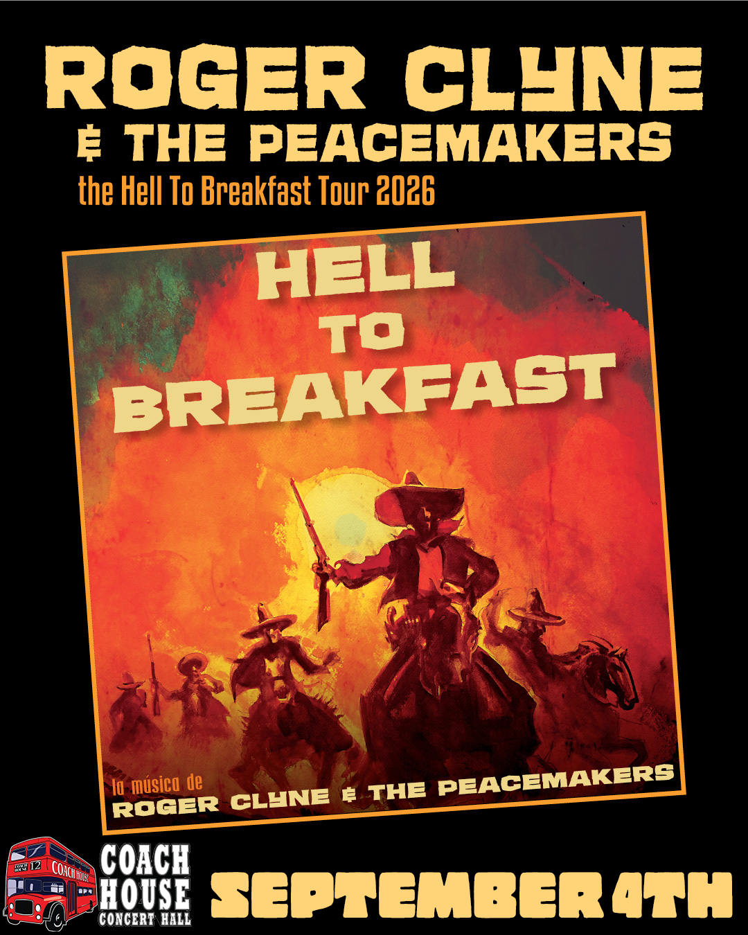 Roger Clyne and The Peacemakers at The Coach House on September 4th