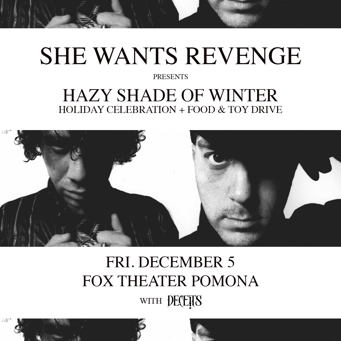 MEMBERS ONLY: She Wants Revenge at the Fox Theatre on December 5
