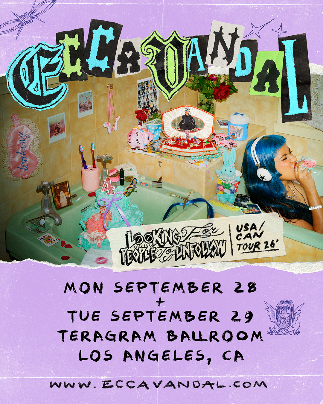 Ecca Vandal at the Teragram Ballroom on Tuesday, September 29