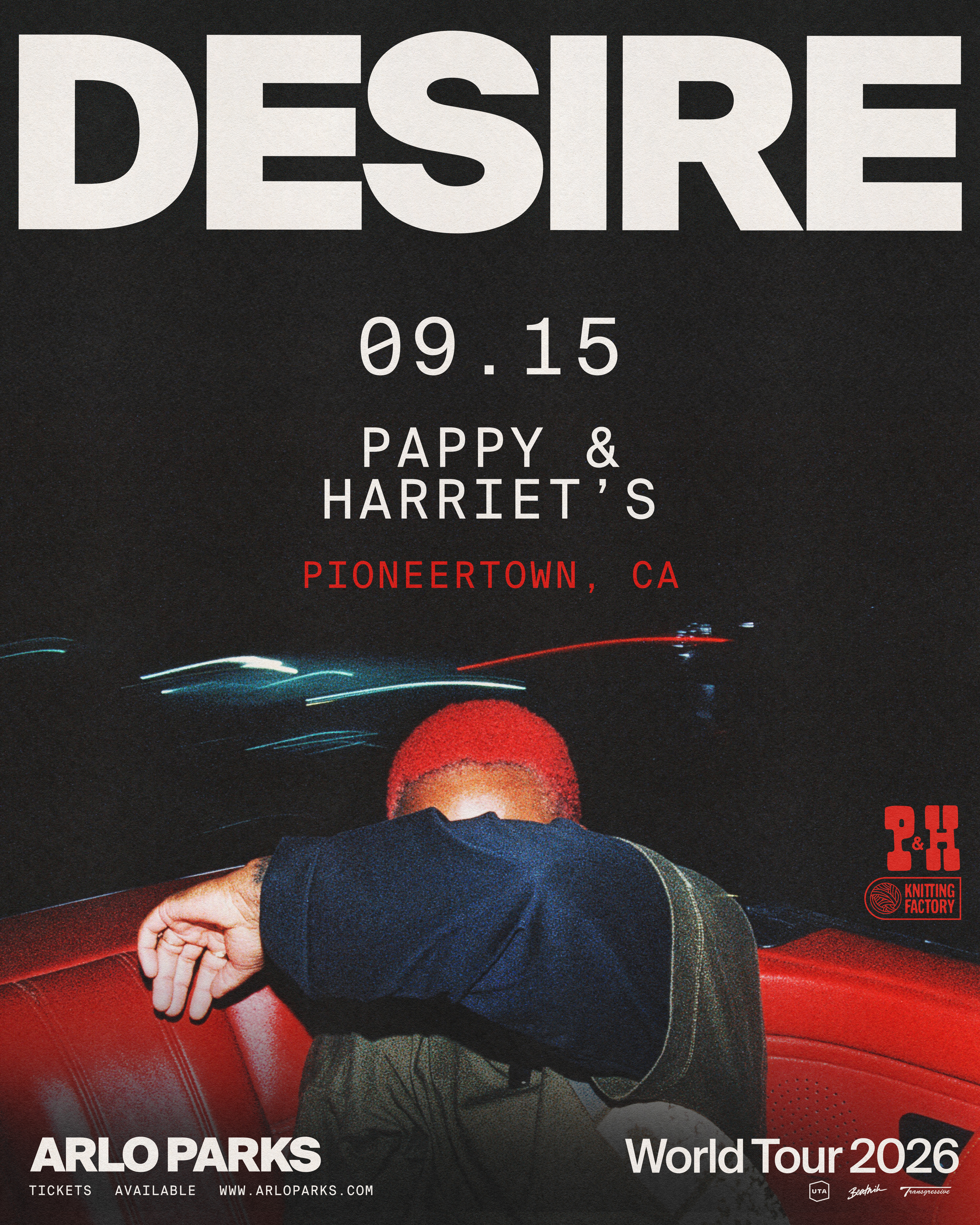 MEMBERS ONLY: Arlo Parks at Pappy and Harriets on September 15