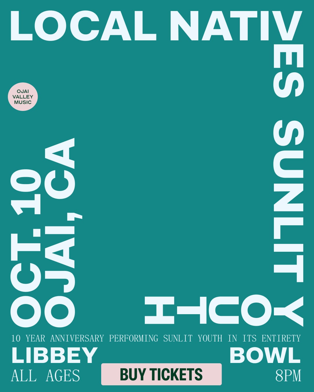 Local natives at Libby Bowl on October 10