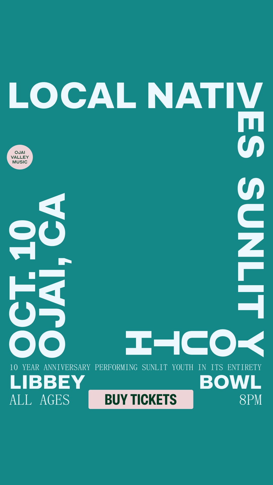 MEMBERS ONLY: Local Natives at Libbey Bowl on October 10th, 2026