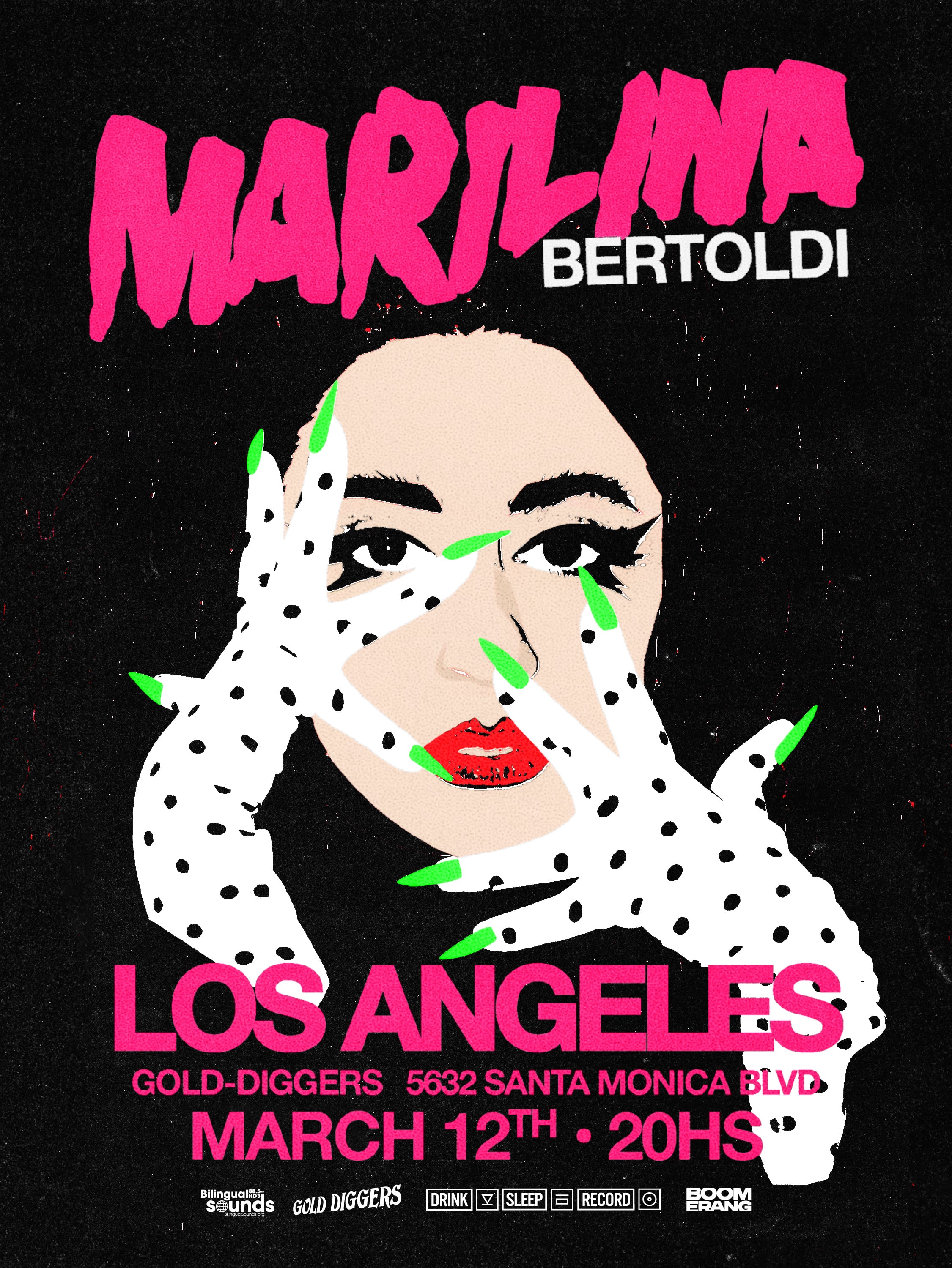 (Rare LA performance) Bilingual Sounds presents Marilina Bertoldi at Gold Diggers on Thursday, March 12