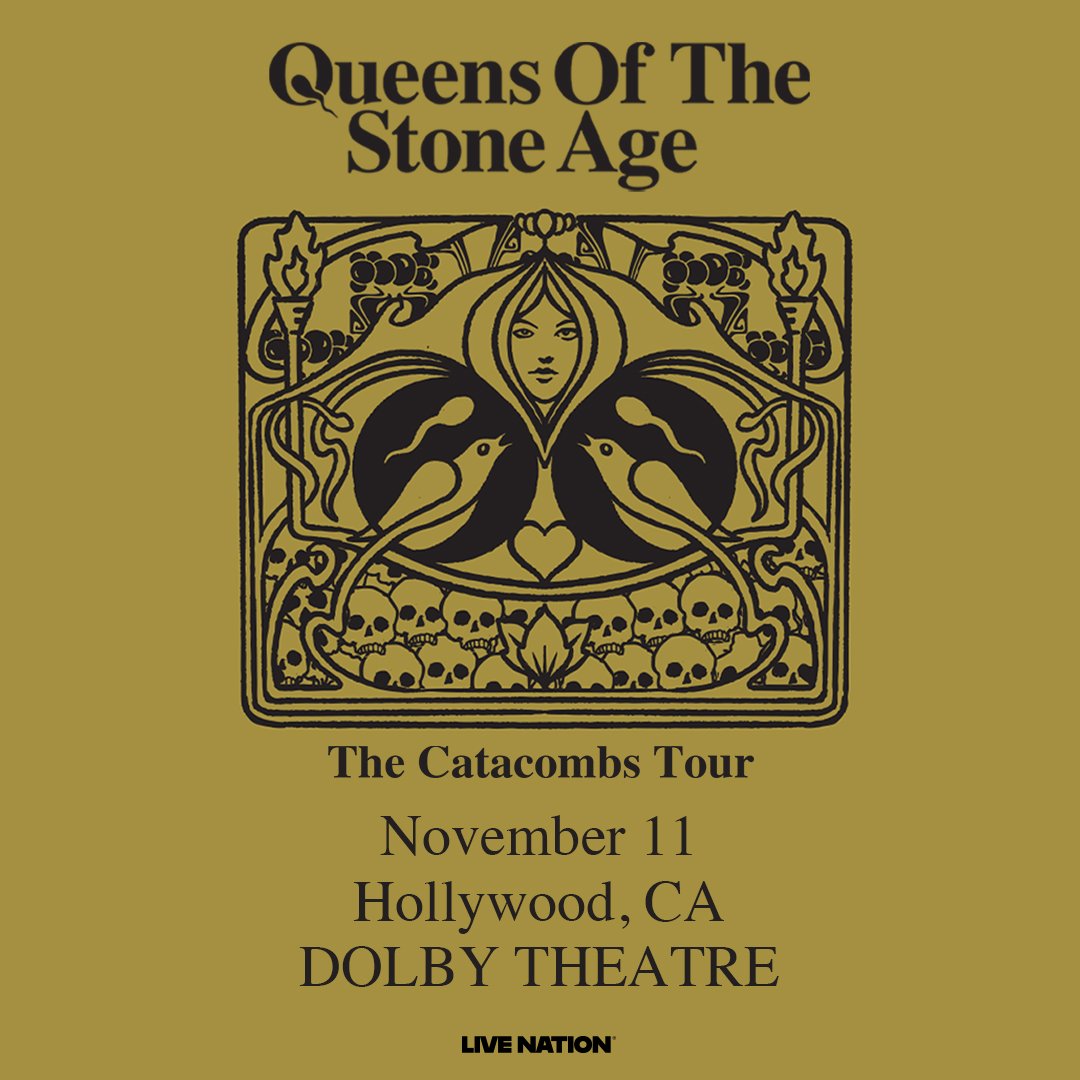 Queens of The Stone Age at the Dolby Theatre on Tuesday, November 11 + Dinner for Two at Birds