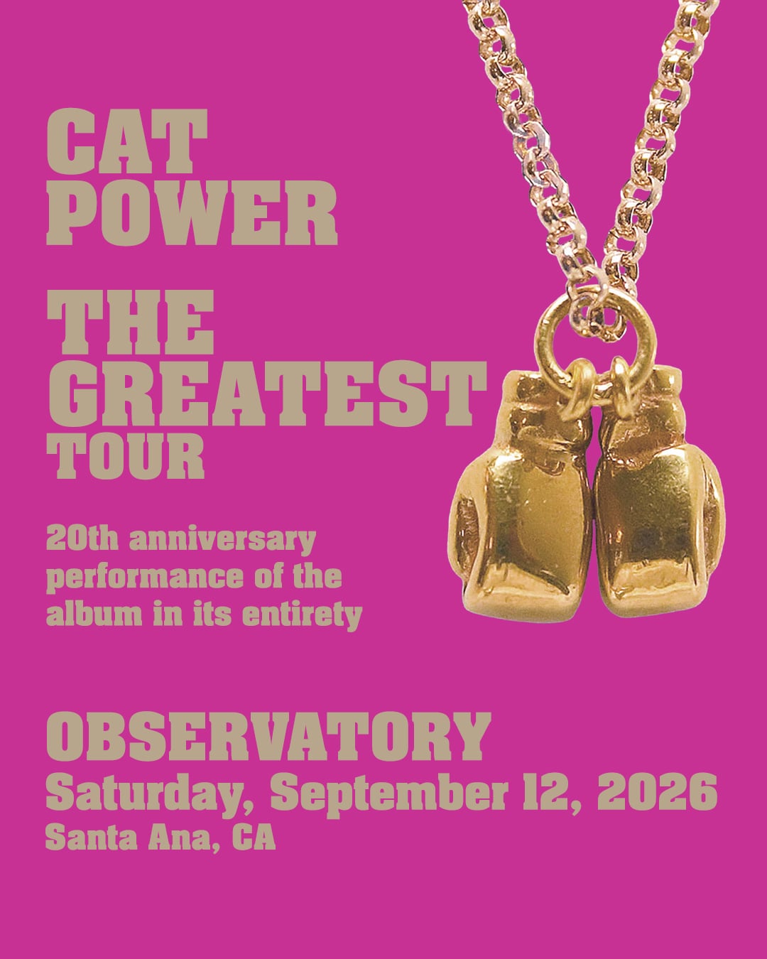 Cat Power at Observatory OC on September 12th