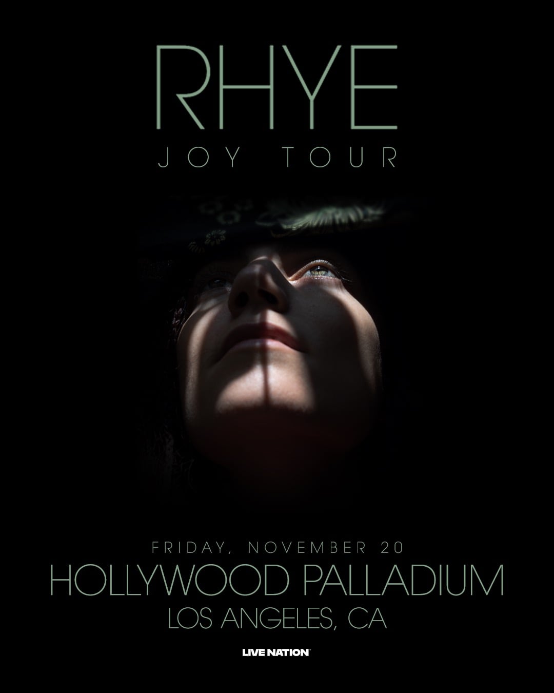 Rhye at the Hollywood Palladium on Friday, November 20