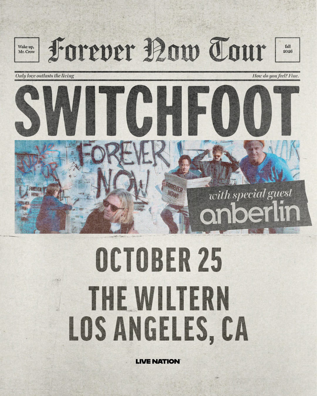 Switchfoot at The Wiltern on October 25