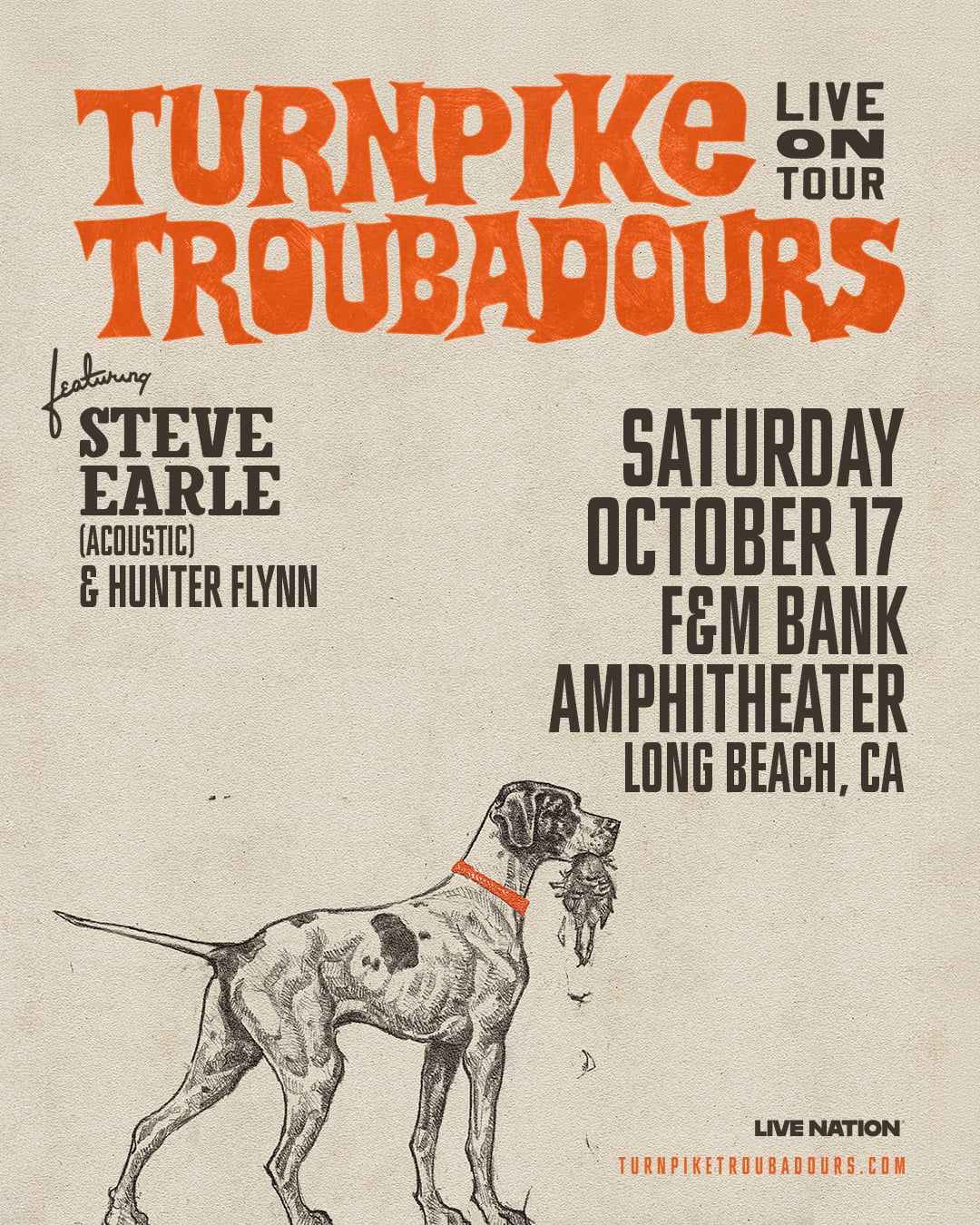 Turnpike Troubadours at F&M Bank Amphitheater on October 17th