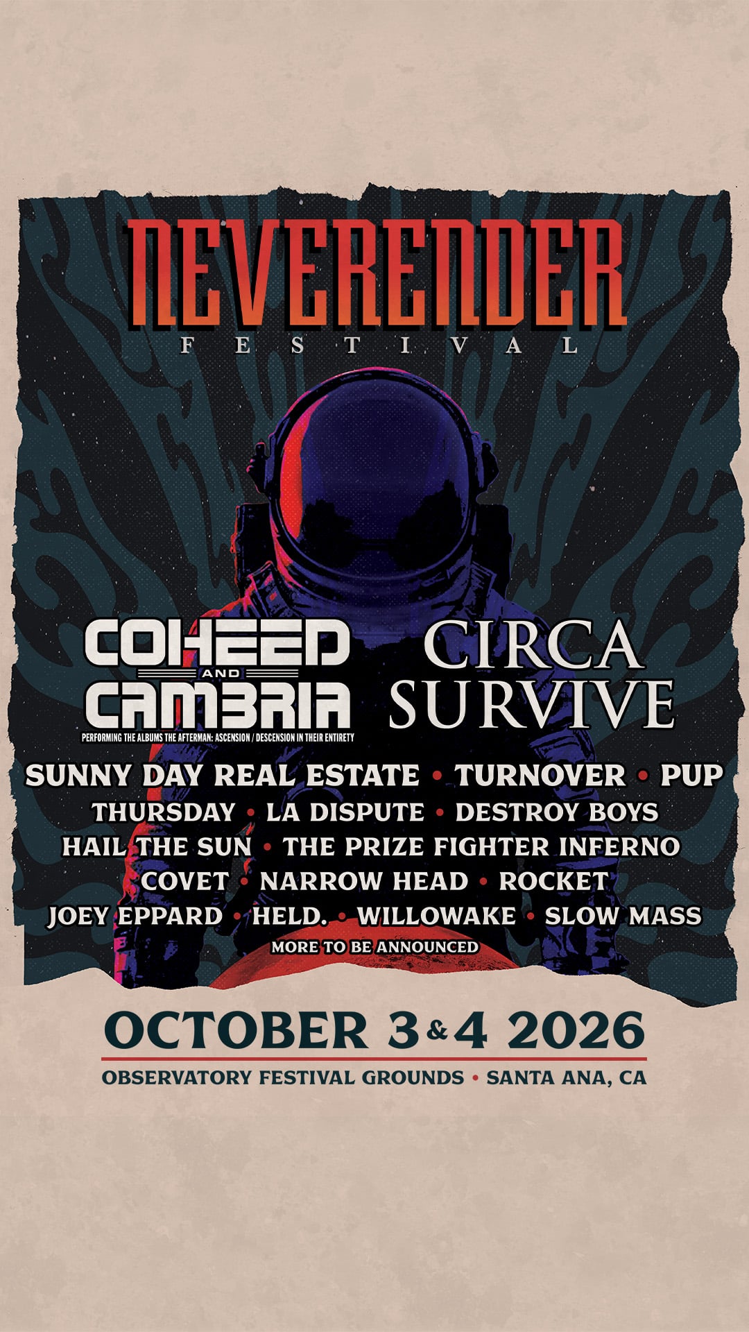 MEMBERS ONLY: Cohered and Cambria at Observatory Festival Grounds on October 03, 2026