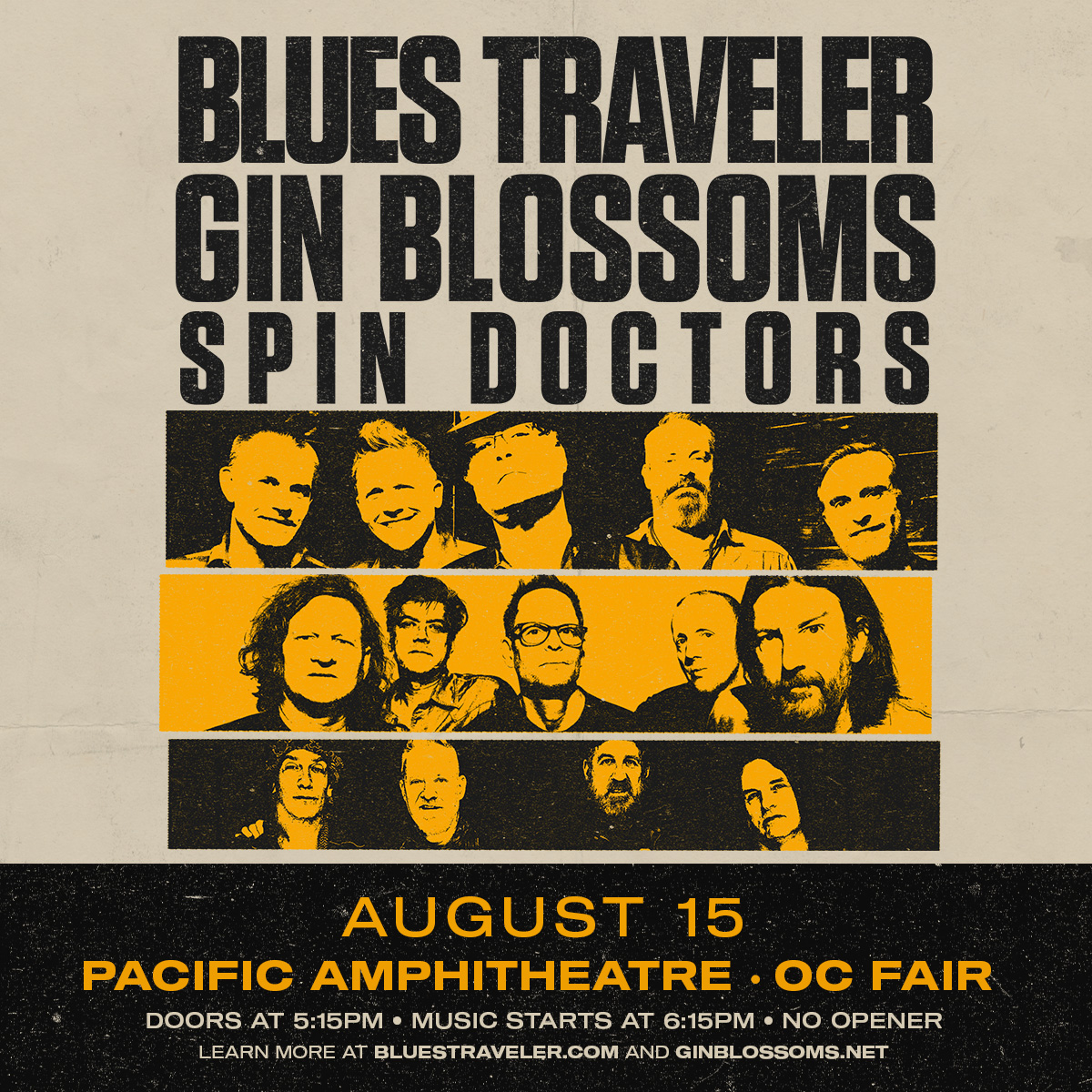 Blues Traveler, Gin Blossoms & Spin Doctors at Pacific Amphitheatre<br /> on Friday, August 15th