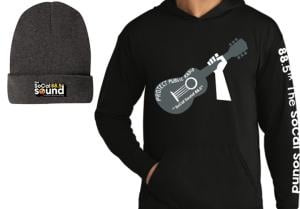 The SoCal Sound Beanie + Protect Public Radio - Long Sleeve Hoodie T-Shirt - Large